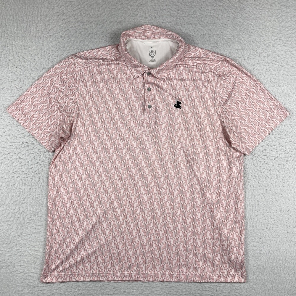 Cutter & Buck Polo‎ Shirt Mens XL White Red Preppy Golfer Activewear Travel Work